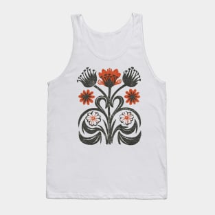 Wildflowers Scandinavian Folk Art Tank Top